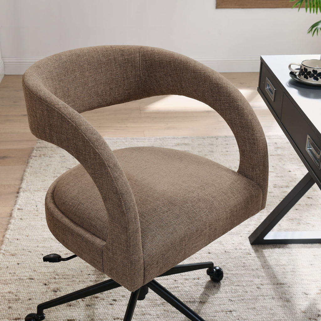 Pinnacle Upholstered Office Chair - Mocha