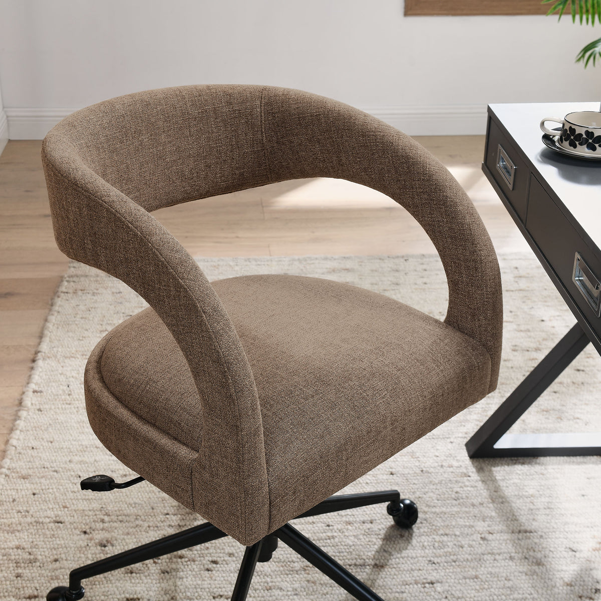 Pinnacle Upholstered Office Chair - Mocha