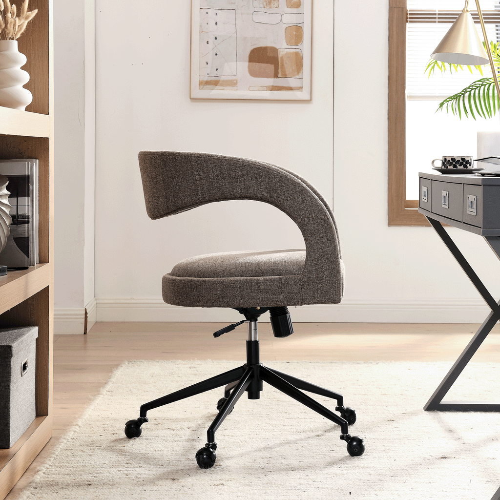 Pinnacle Upholstered Office Chair - Mocha