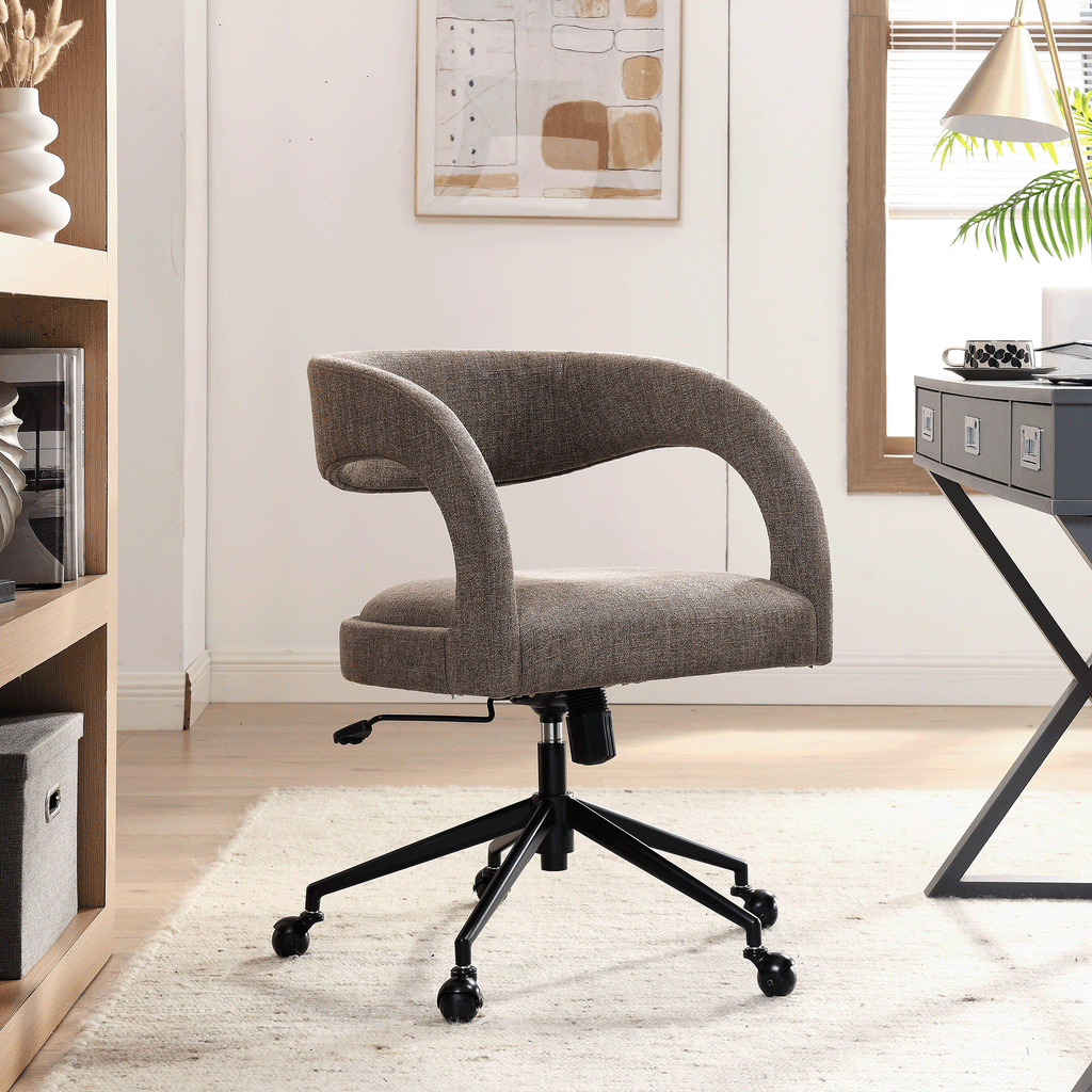 Pinnacle Upholstered Office Chair - Mocha