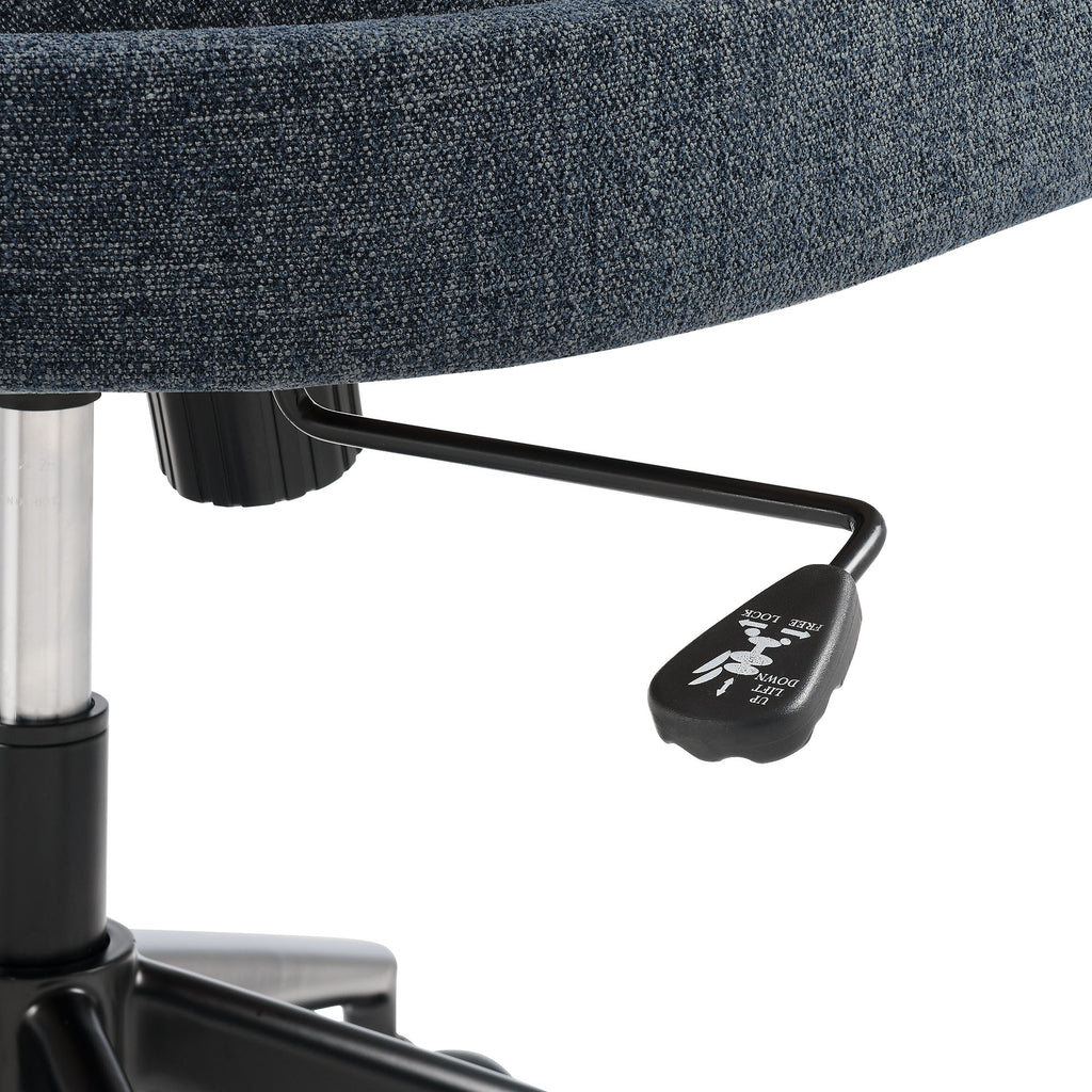 Pinnacle Upholstered Office Chair - Slate Blue