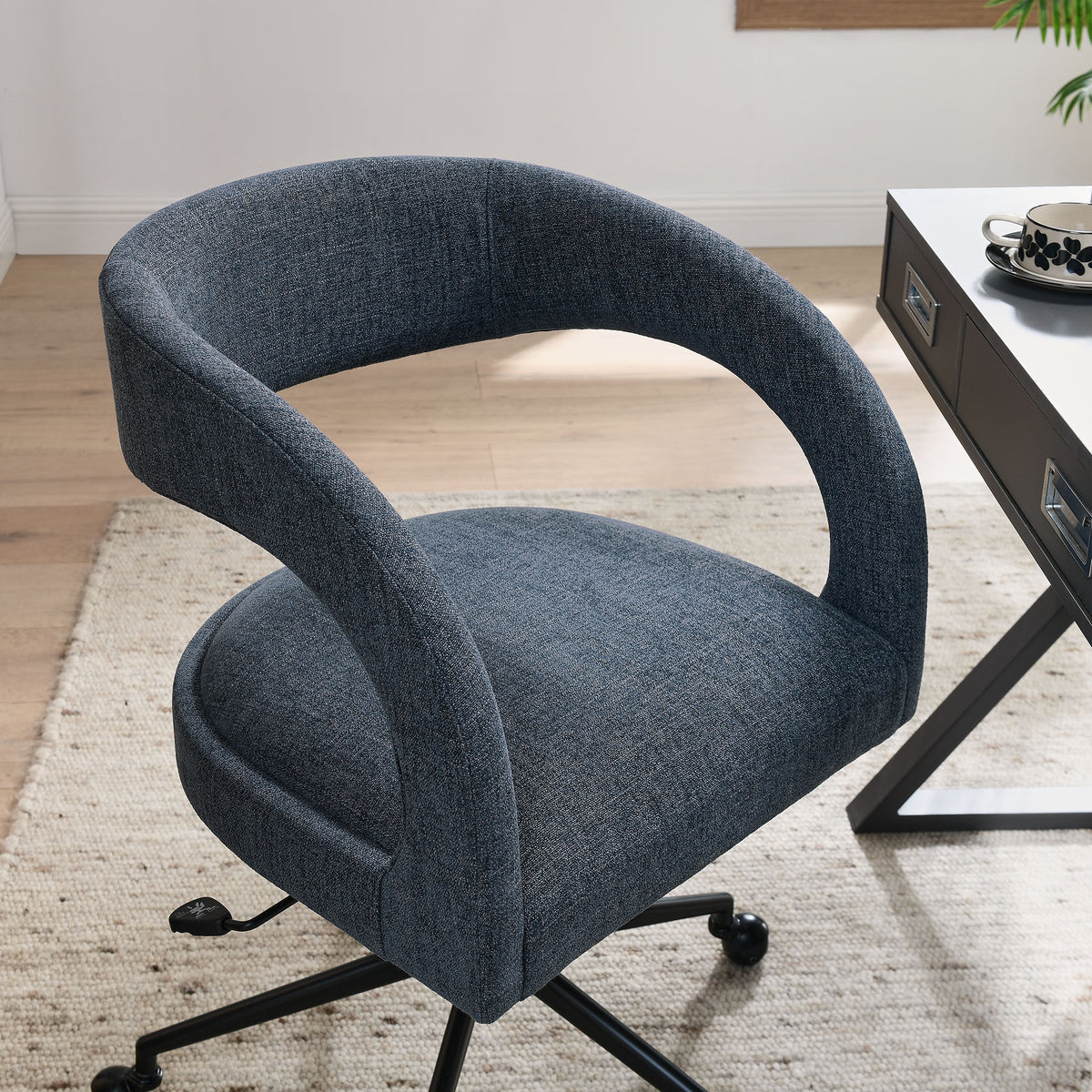 Pinnacle Upholstered Office Chair - Slate Blue