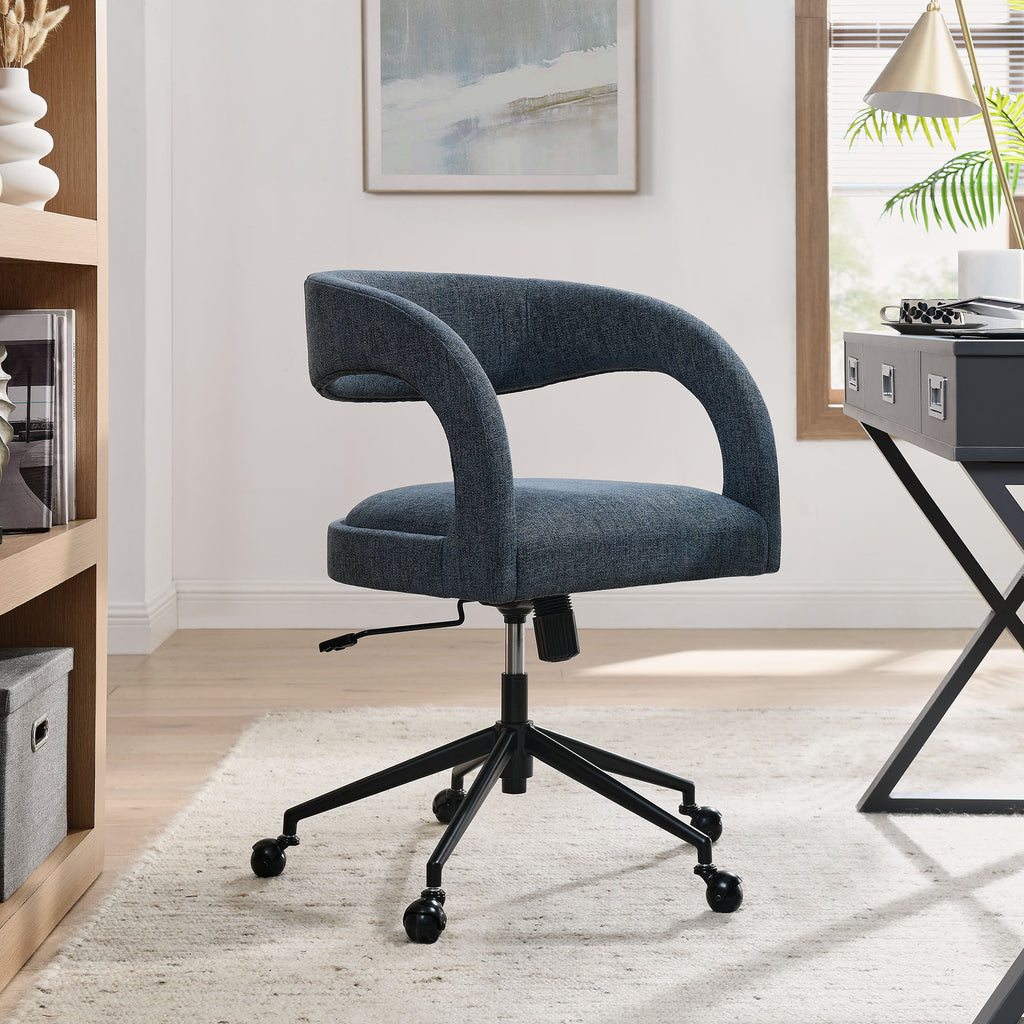 Pinnacle Upholstered Office Chair - Slate Blue