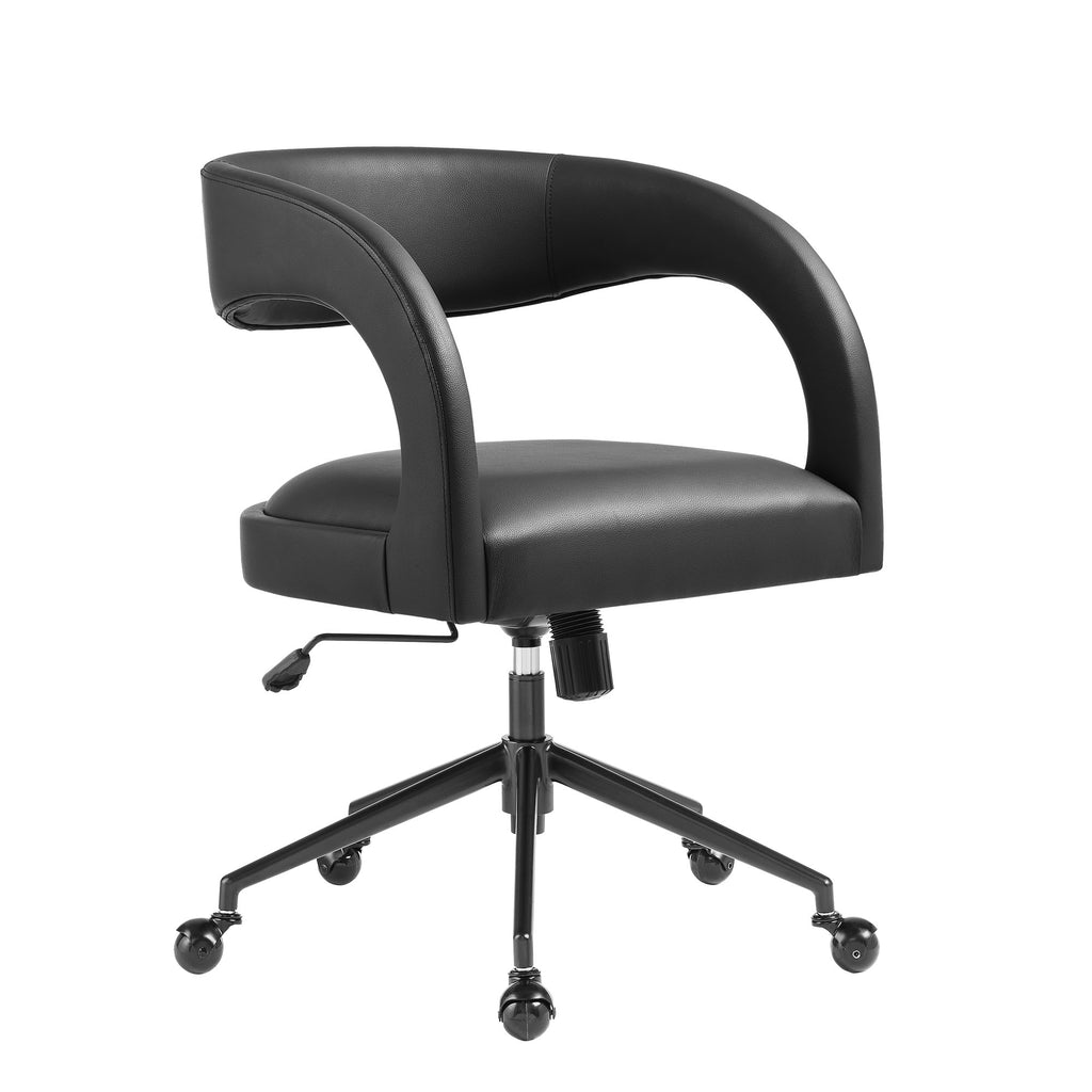 Pinnacle Vegan Leather Office Chair - Black