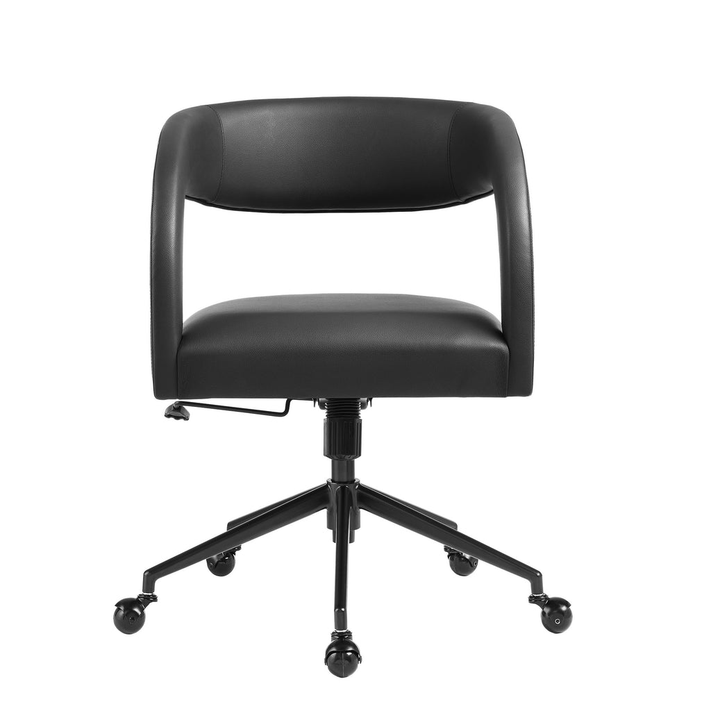 Pinnacle Vegan Leather Office Chair - Black