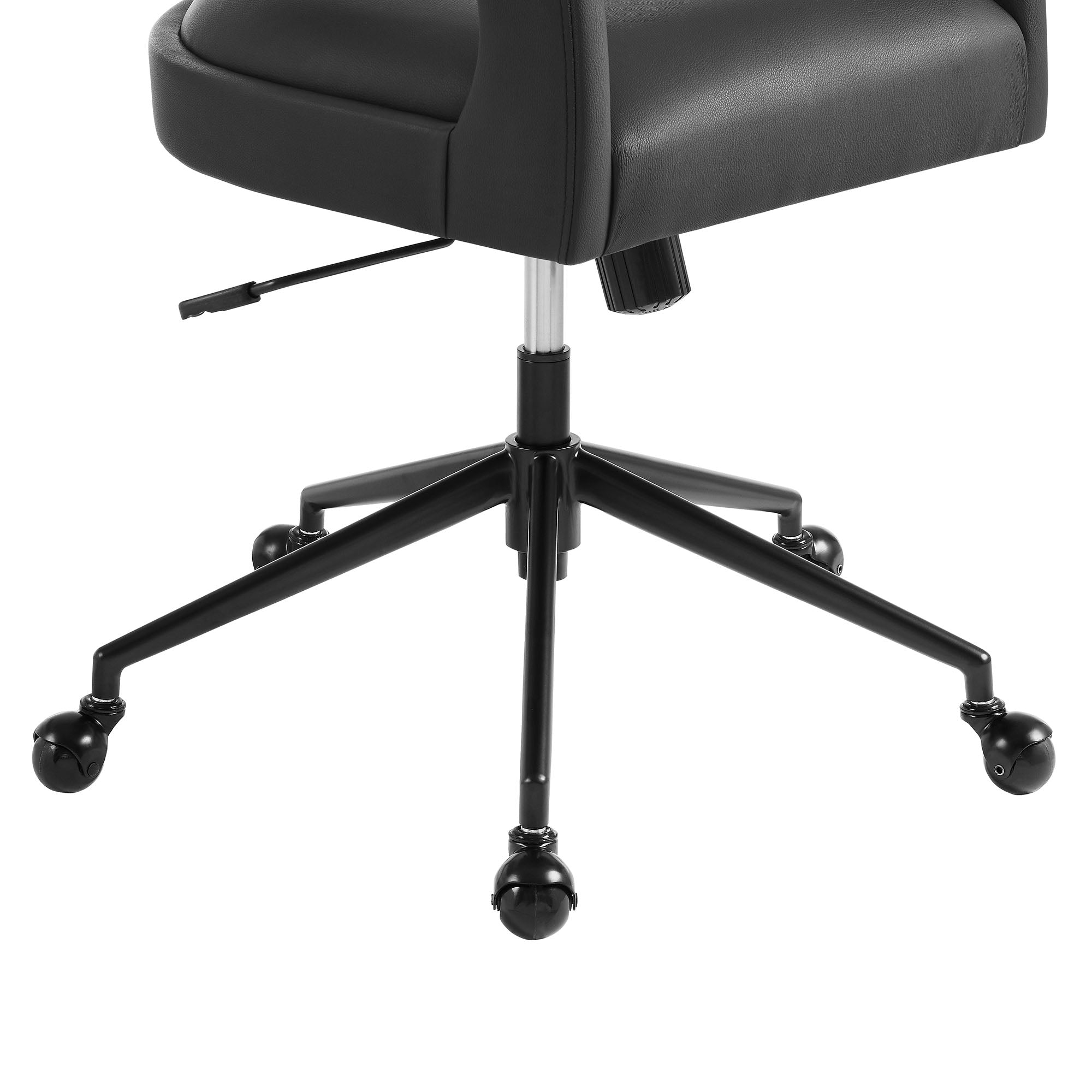 Pinnacle Vegan Leather Office Chair - Black