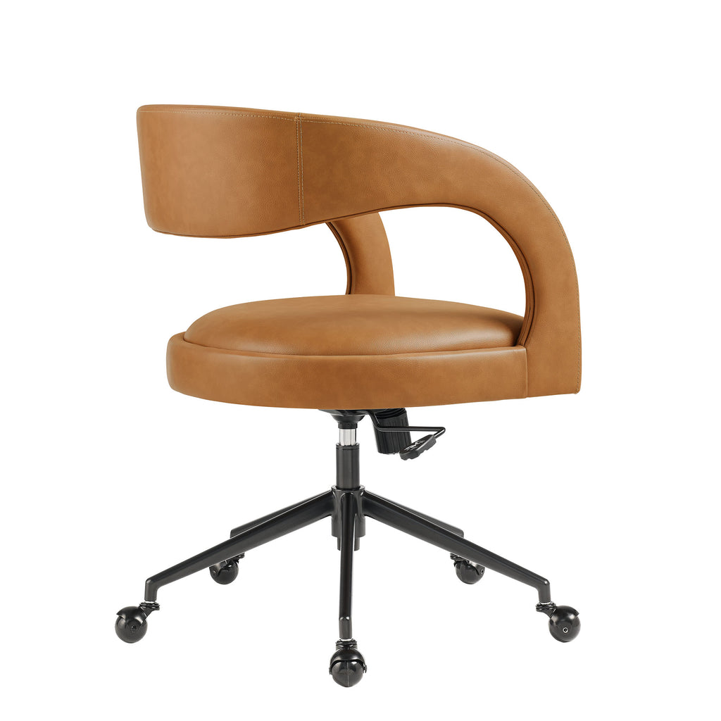Pinnacle Vegan Leather Office Chair - Tan
