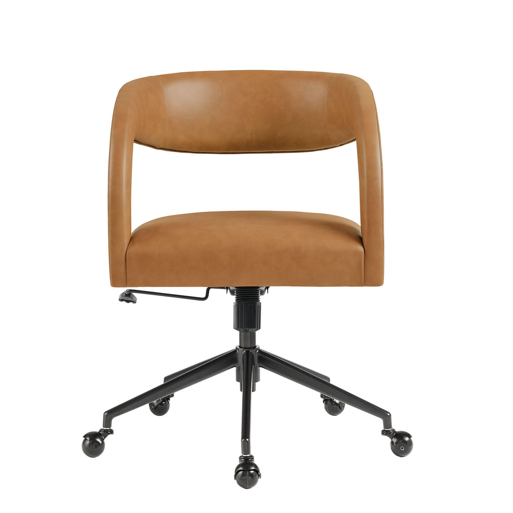 Pinnacle Vegan Leather Office Chair - Tan