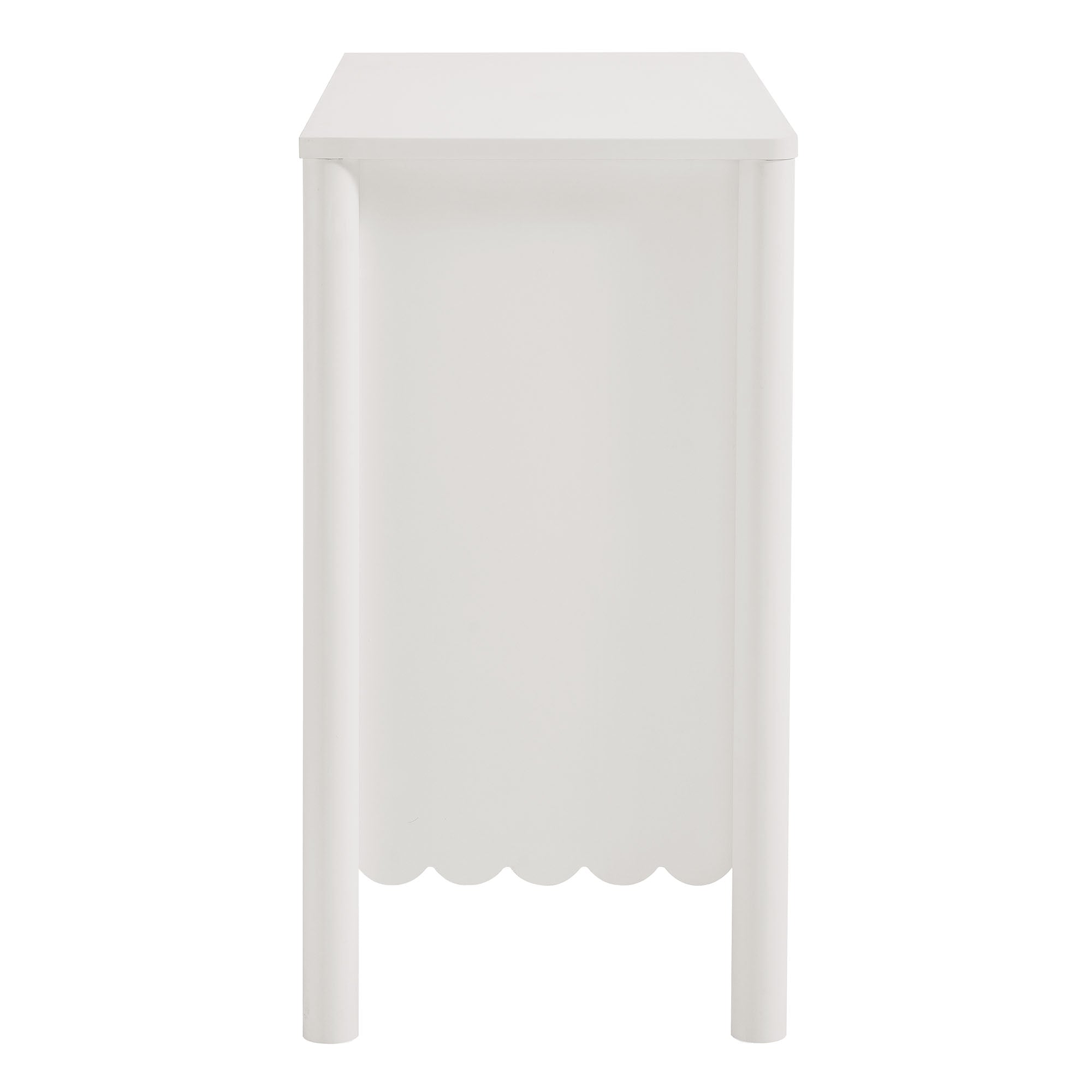 Emmeline 35" 2-Door Scalloped Sideboard Cabinet - White