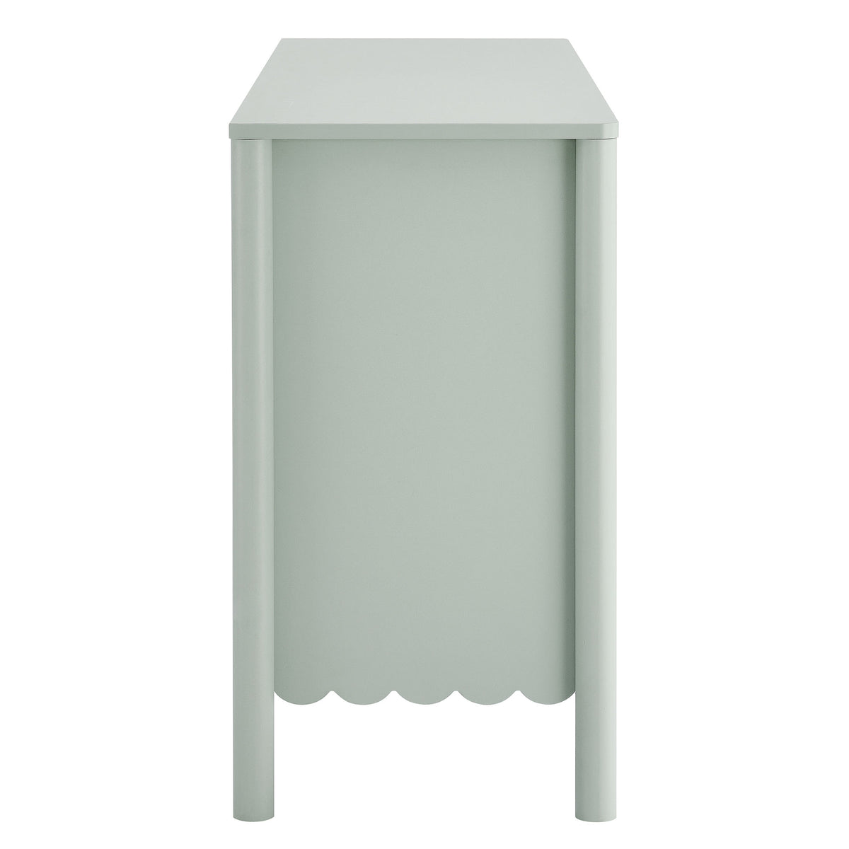 Emmeline Scalloped 6-Drawer Dresser - Sage