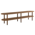 Torus Oval Wood TV Stand - Walnut