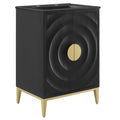 Beau 24" Wood Bathroom Vanity with Basin - Black Black