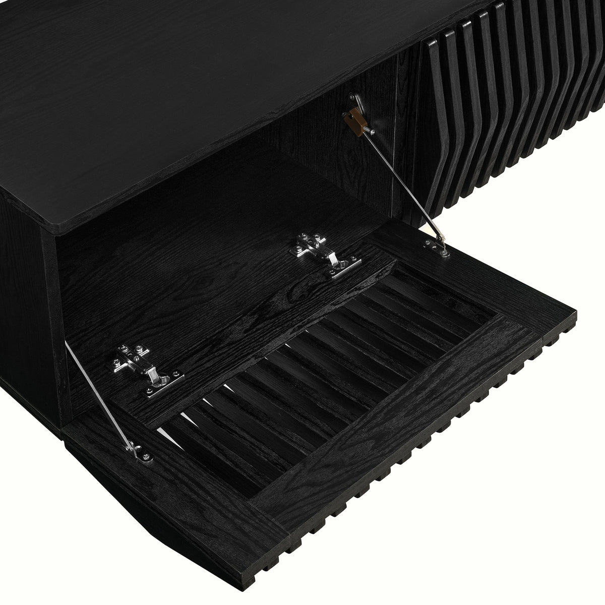 Vaughn 64" Wall Mount TV Stand - Black