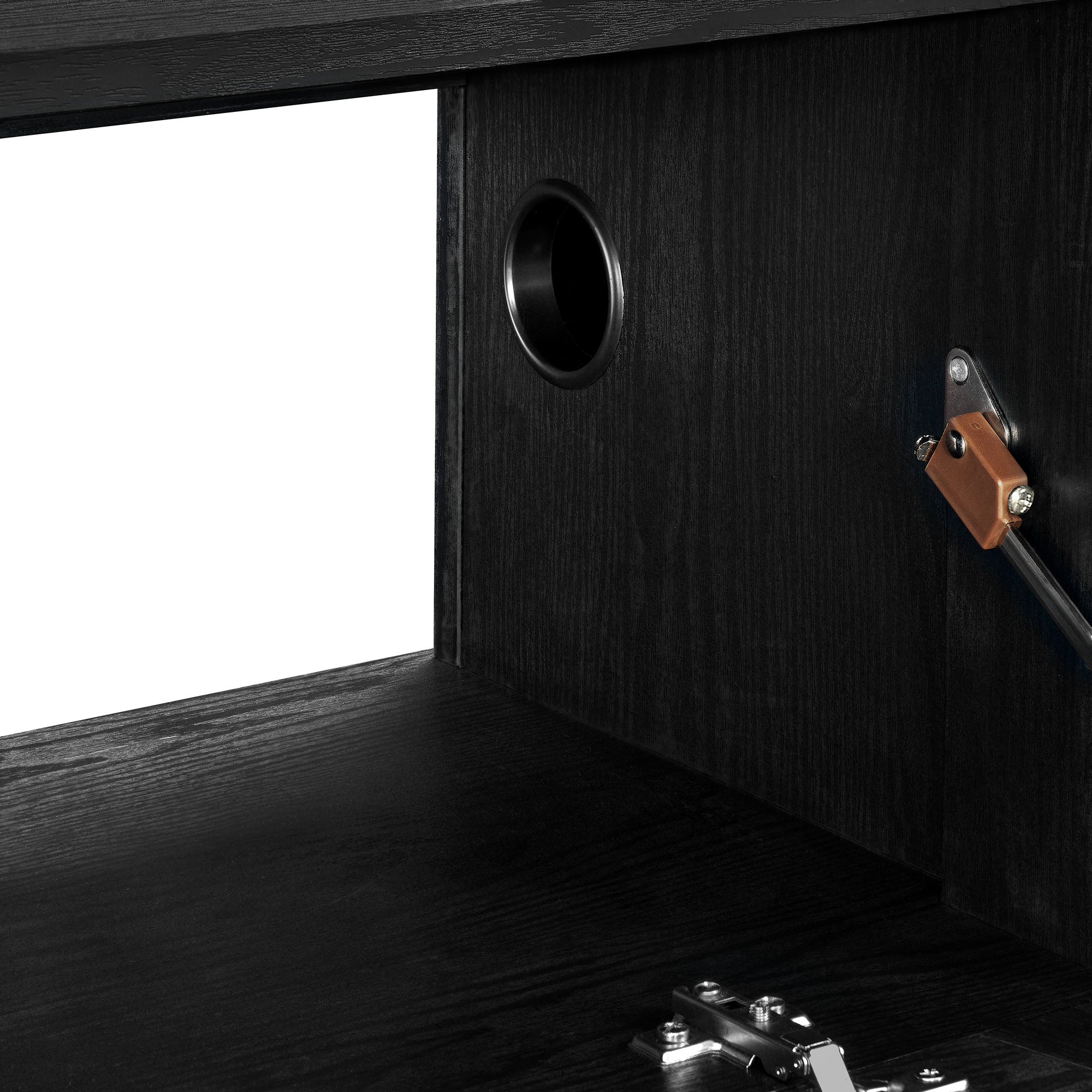 Vaughn 64" Wall Mount TV Stand - Black