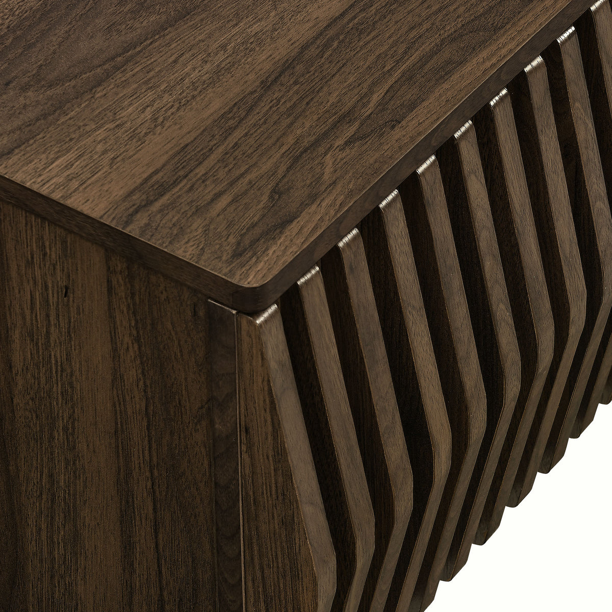 Vaughn 64" Wall Mount TV Stand - Walnut