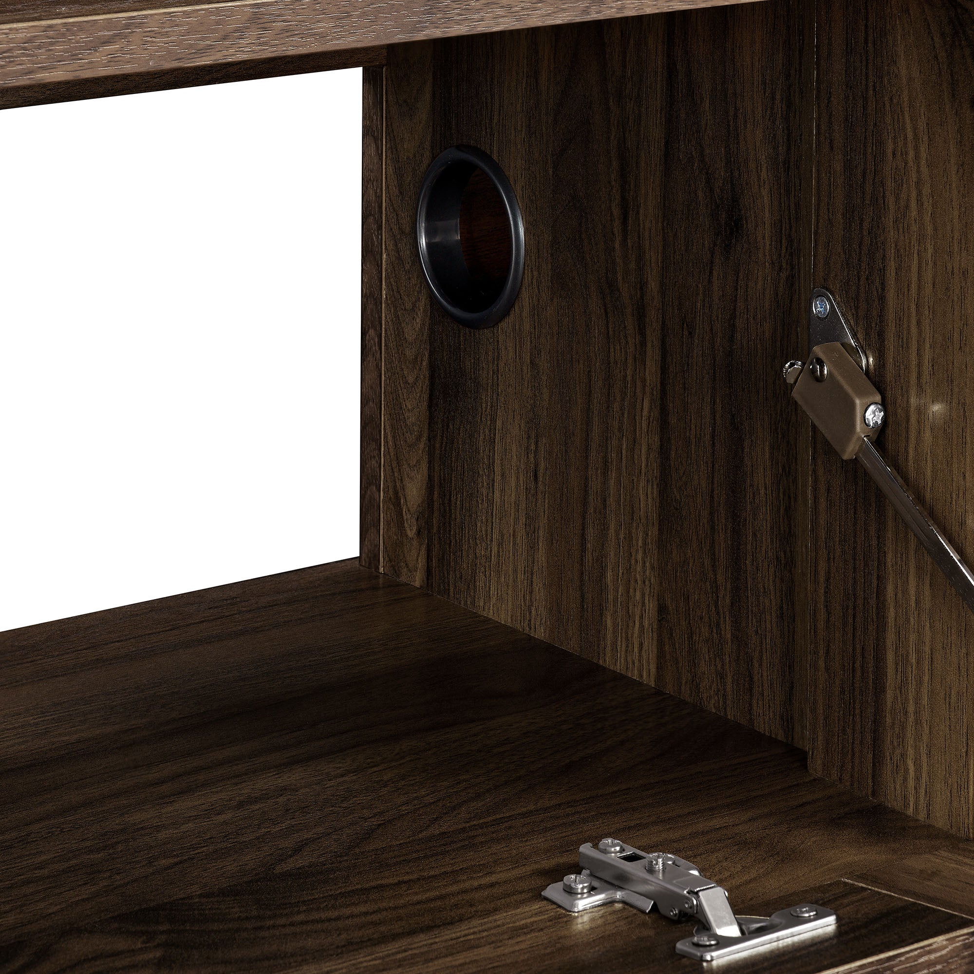 Vaughn 64" Wall Mount TV Stand - Walnut