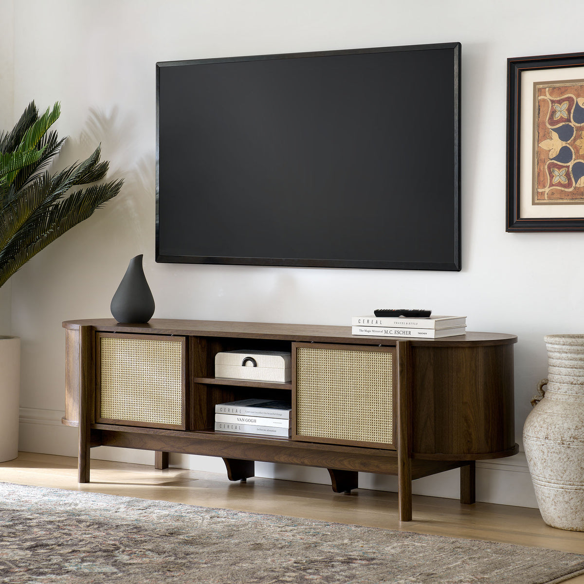 Reid 61" TV Stand - Walnut