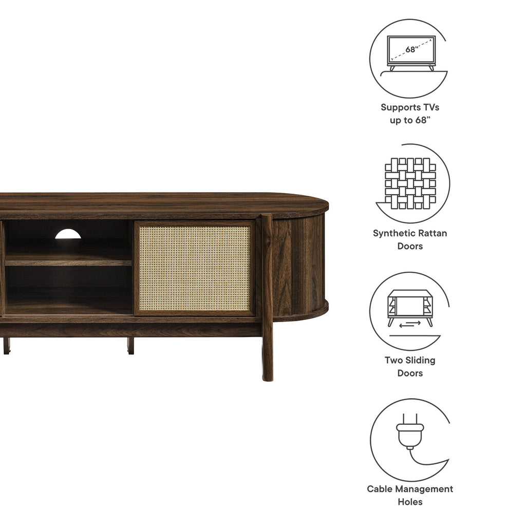 Reid 61" TV Stand - Walnut