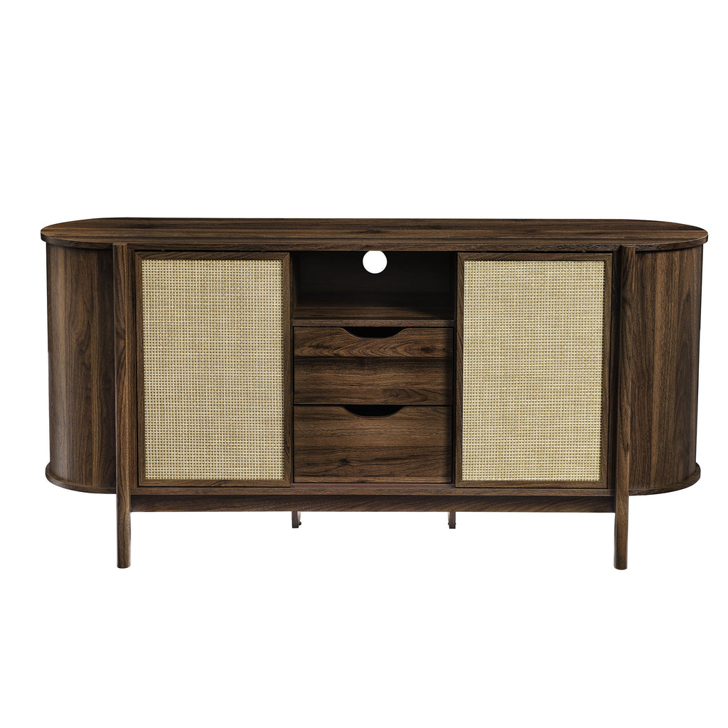 Reid 63" Curved Sideboard - Walnut