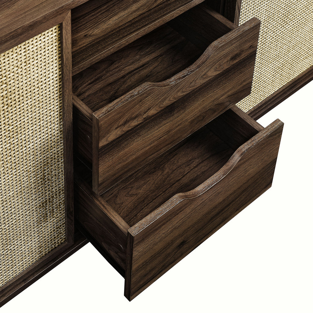 Reid 63" Curved Sideboard - Walnut