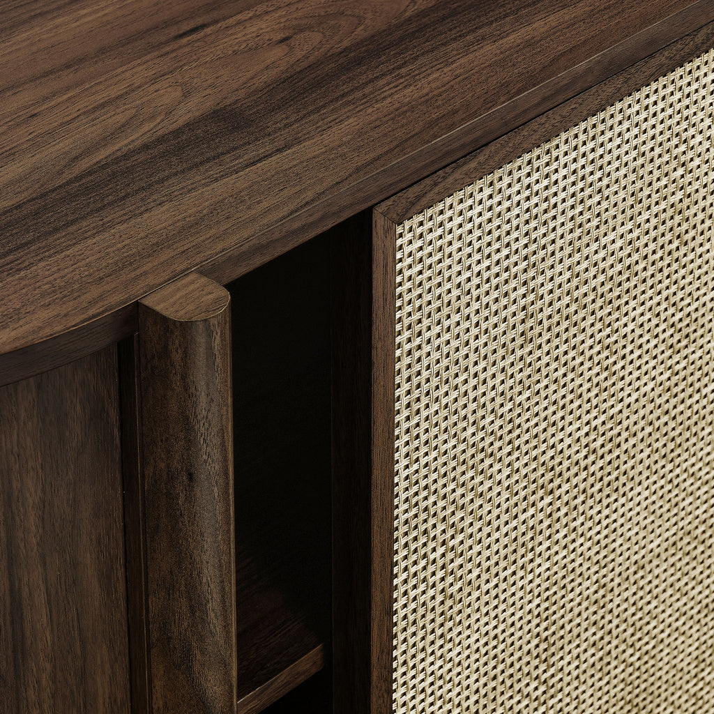 Reid 63" Curved Sideboard - Walnut