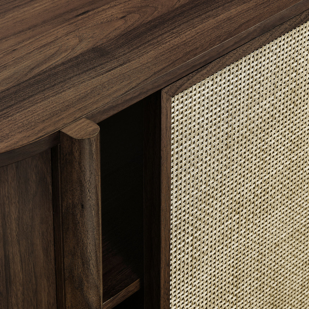 Reid 63" Curved Sideboard - Walnut