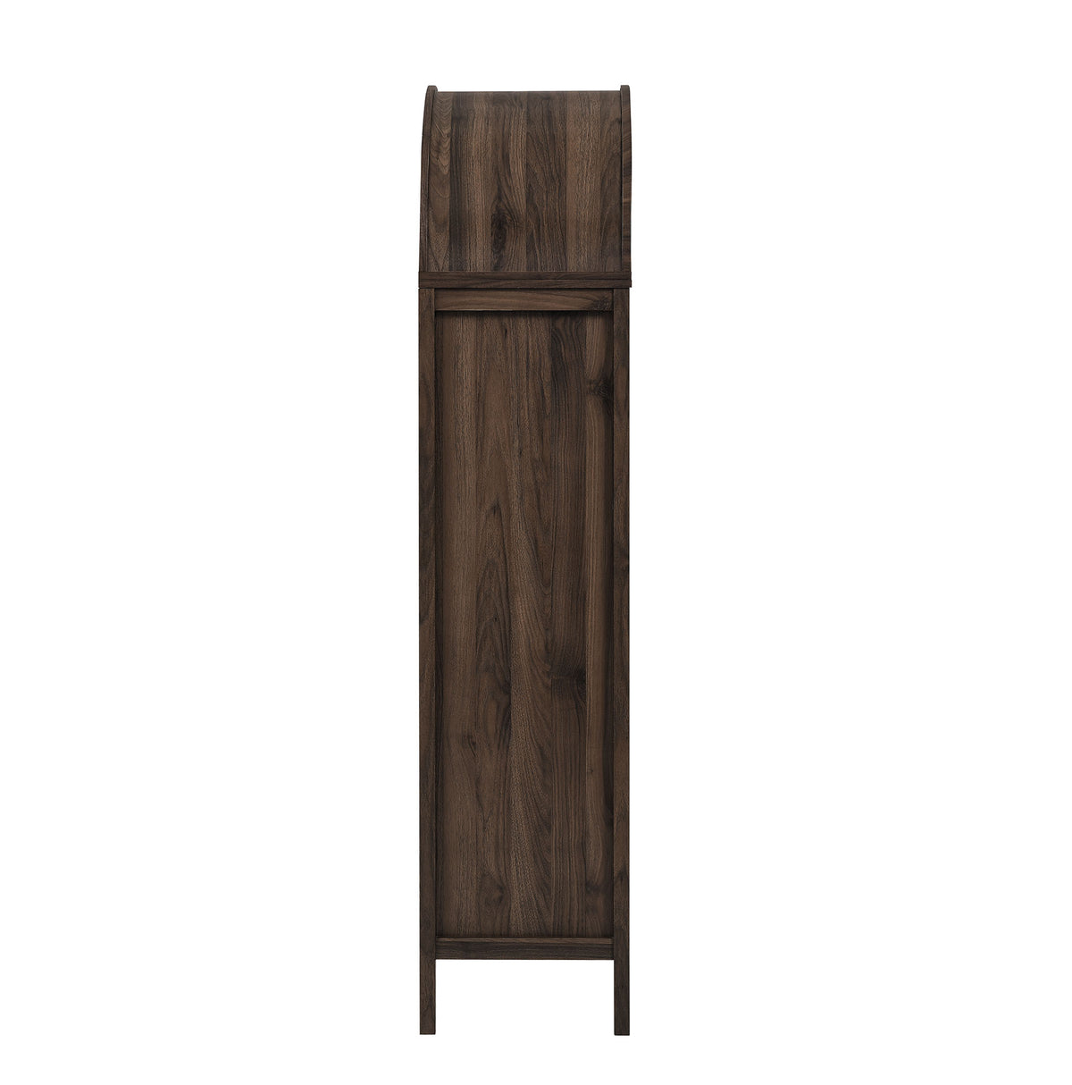 Vaughn 71" Arched Storage Display Cabinet - Walnut