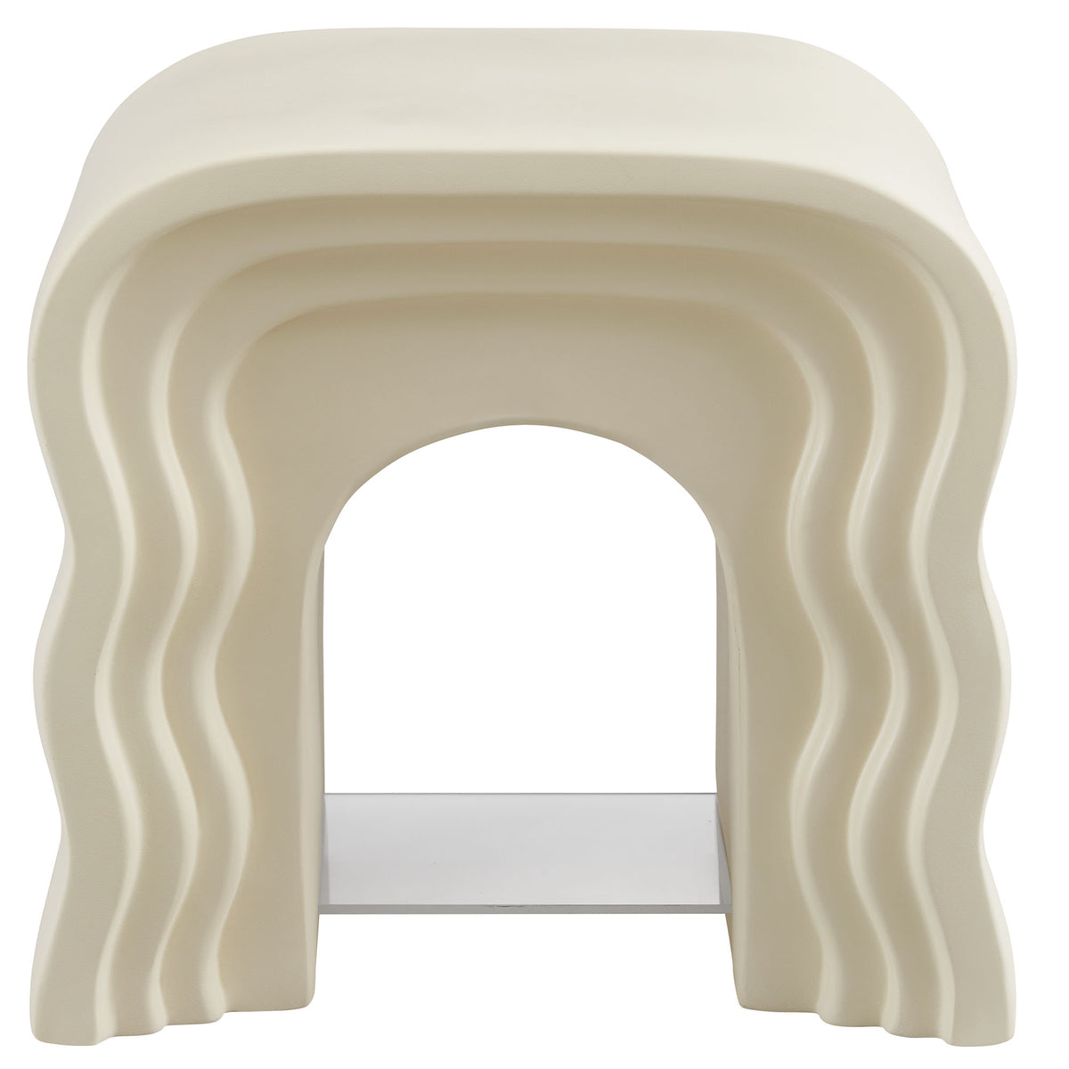 Jorin Squiggle Side Table - Ivory