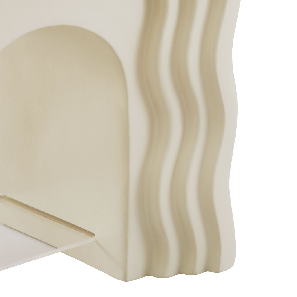 Jorin Squiggle Side Table - Ivory
