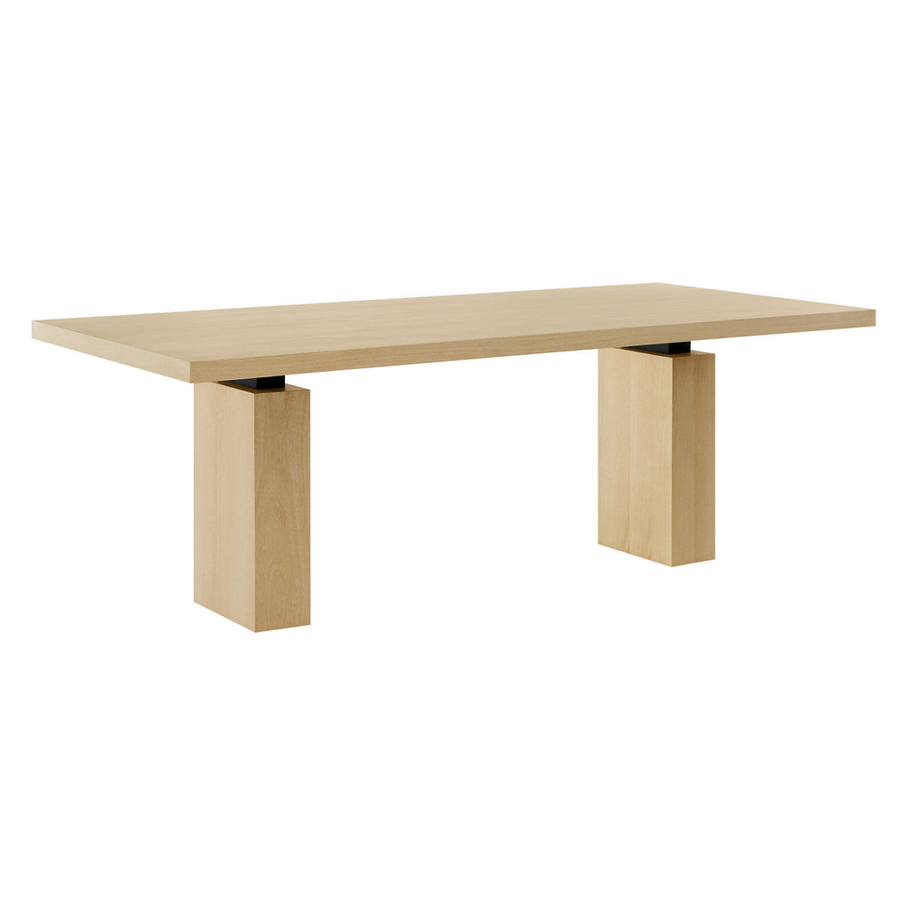 Piston 82" Rectangular Wood Dining Table - Natural