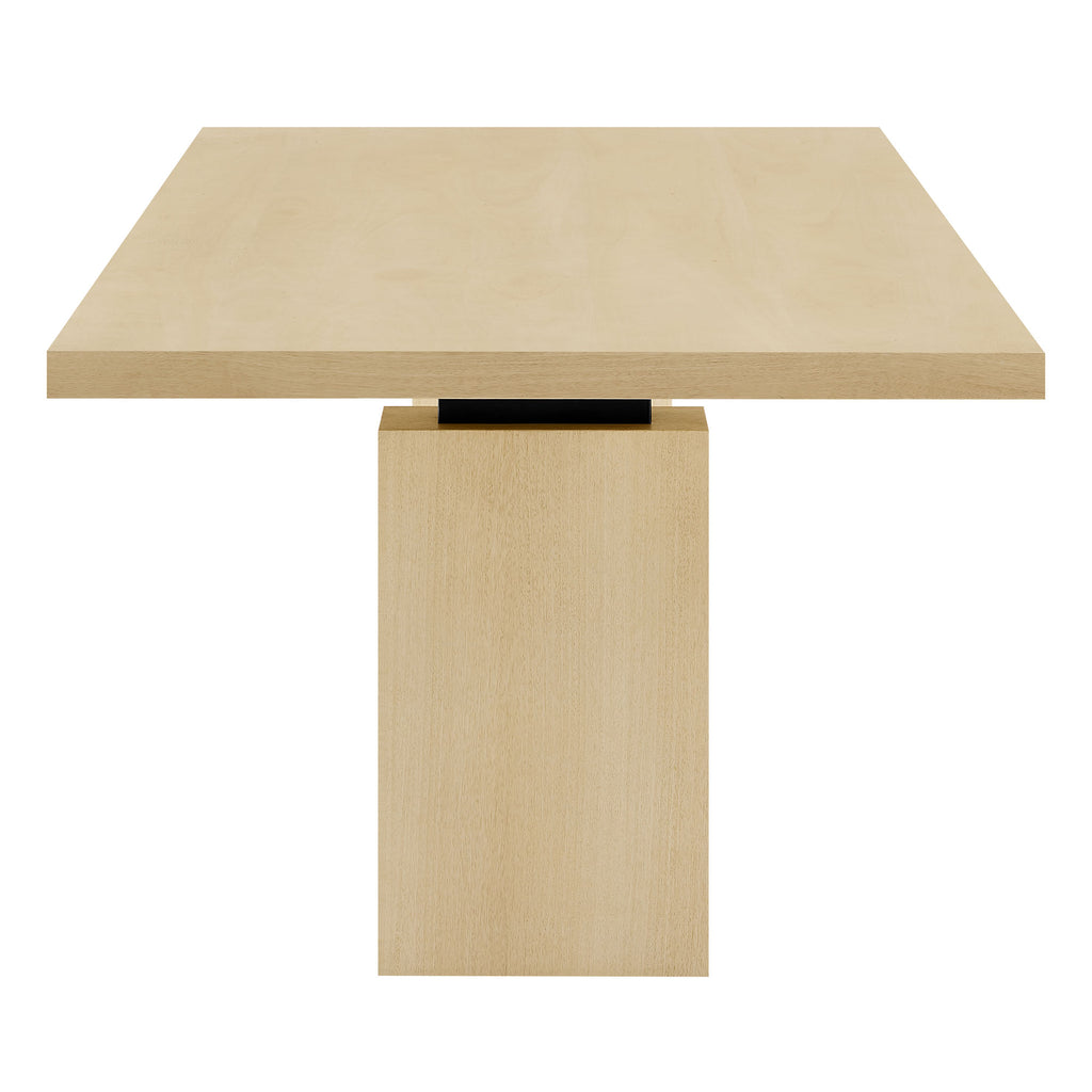 Piston 82" Rectangular Wood Dining Table - Natural