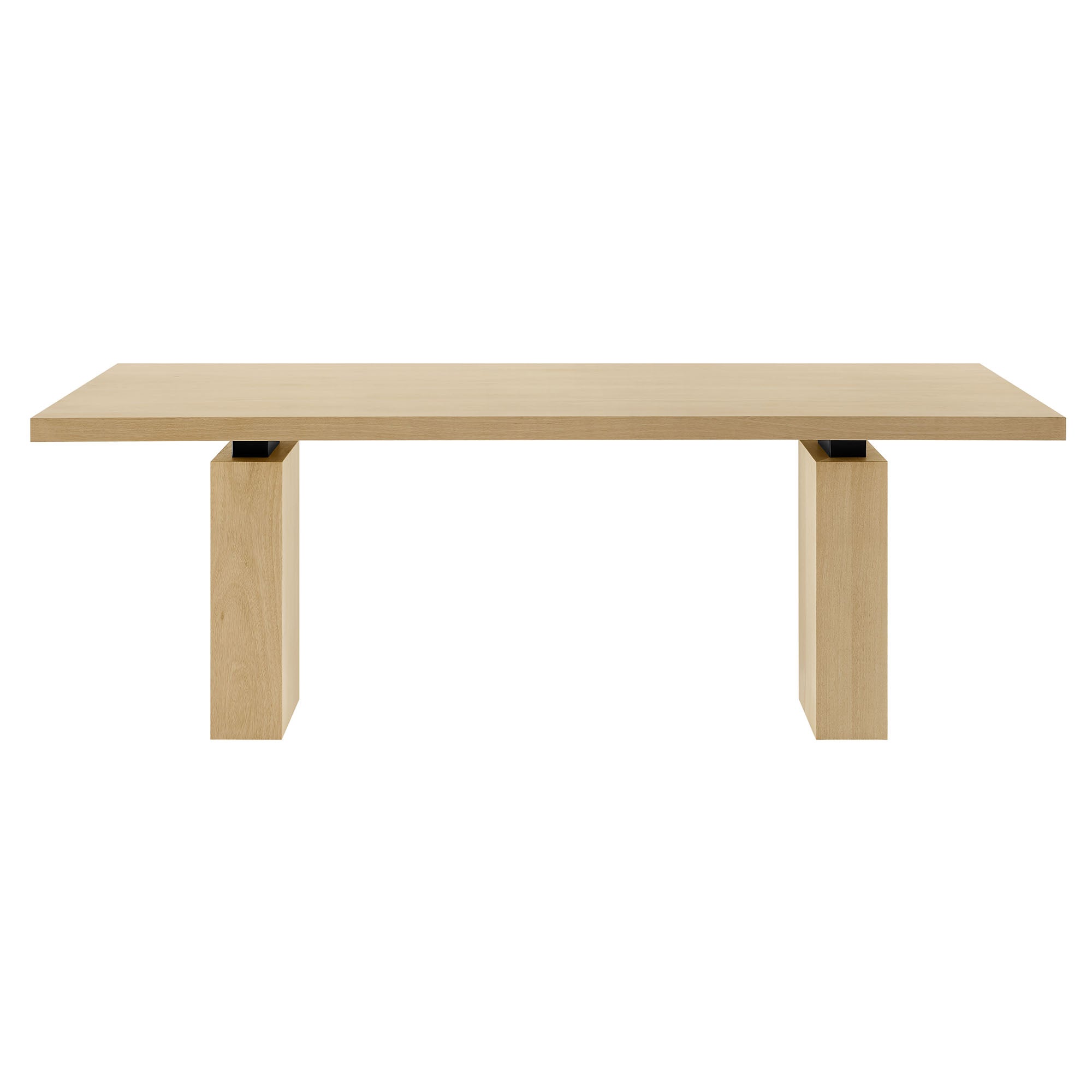 Piston 82" Rectangular Wood Dining Table - Natural