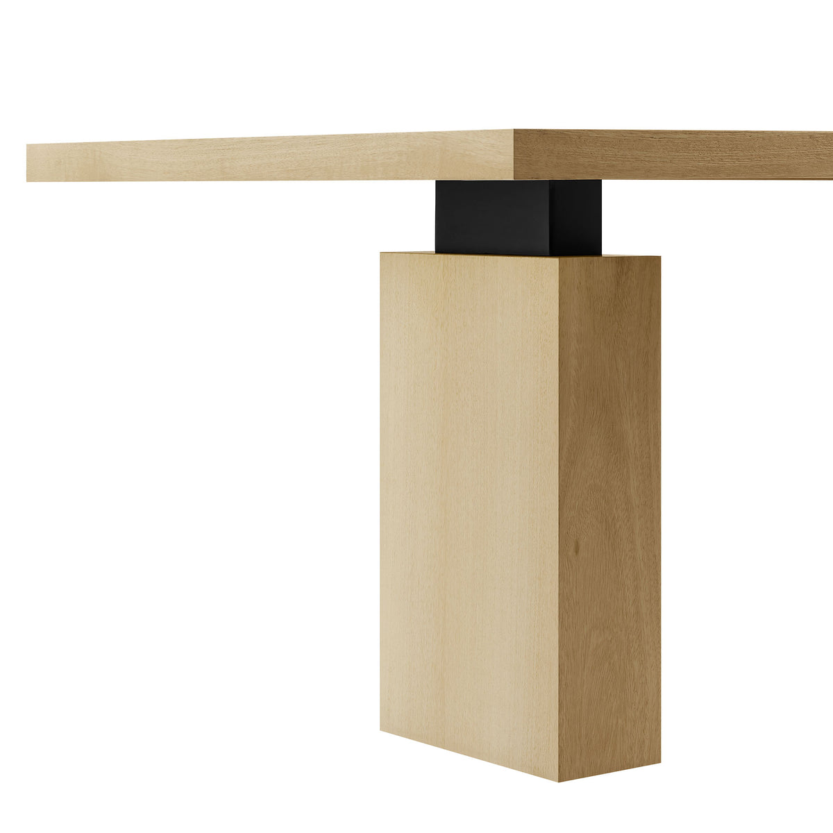 Piston 82" Rectangular Wood Dining Table - Natural