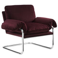 Ansel Performance Velvet Accent Chair - Mulberry
