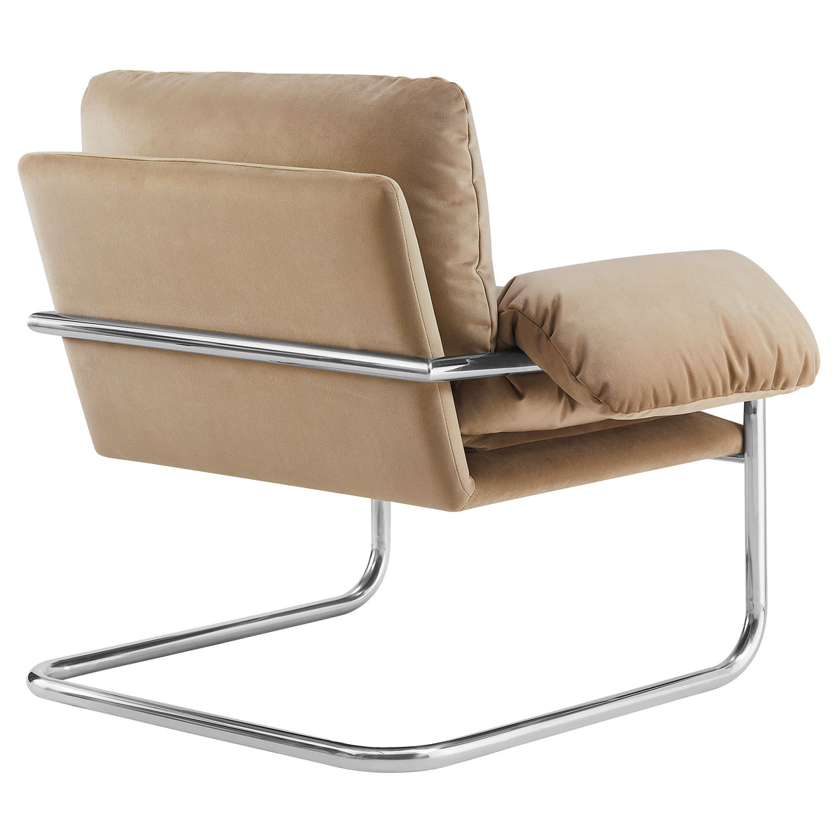 Ansel Performance Velvet Accent Chair - Taupe