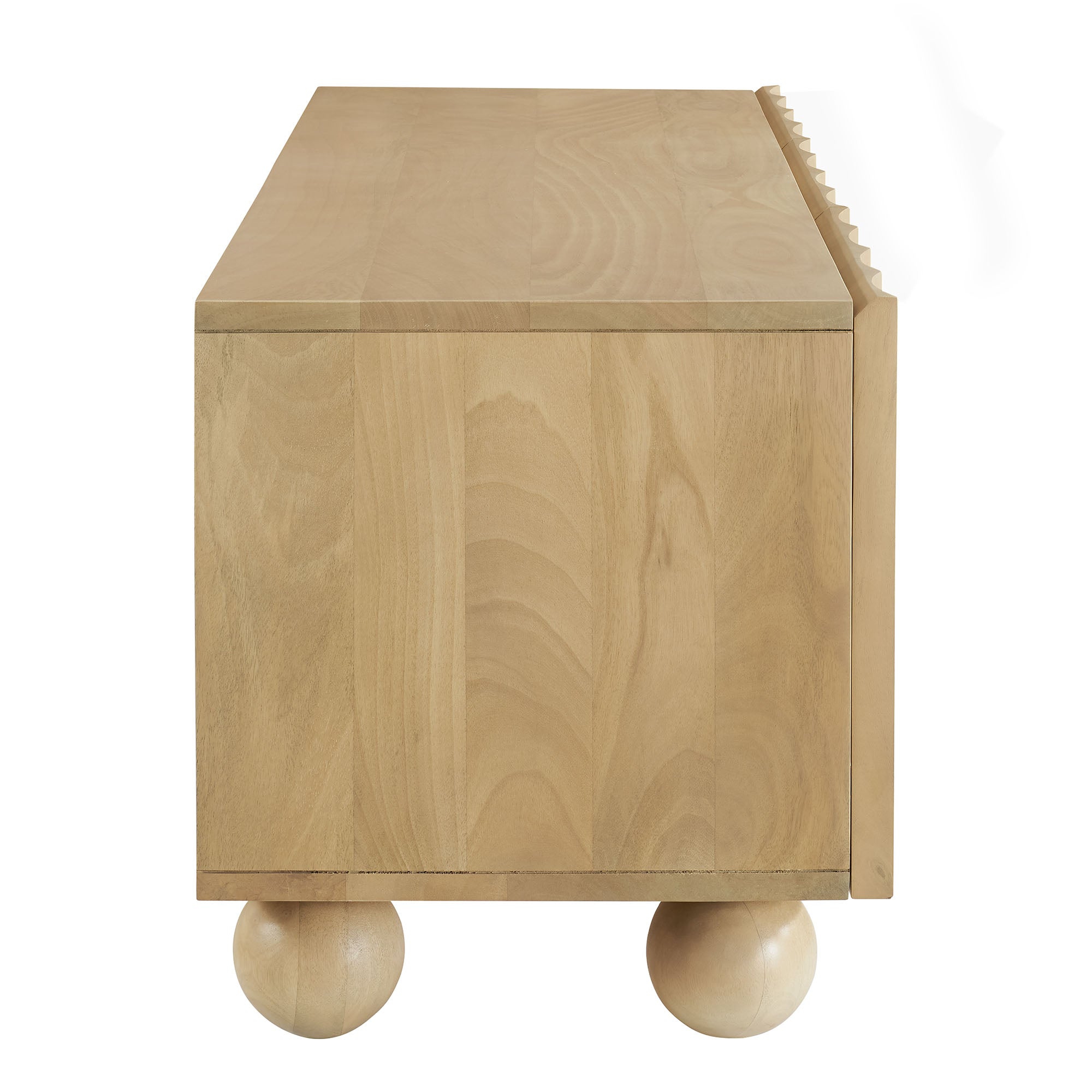 Sorren Scalloped 54" Wood TV Stand - Natural