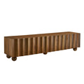 Sorren Scalloped 71" Wood TV Stand - Walnut