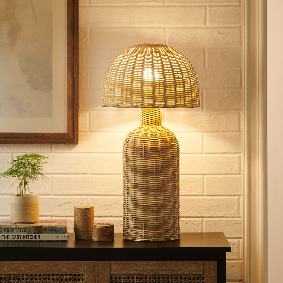 Briar Rattan Table Lamp - Natural