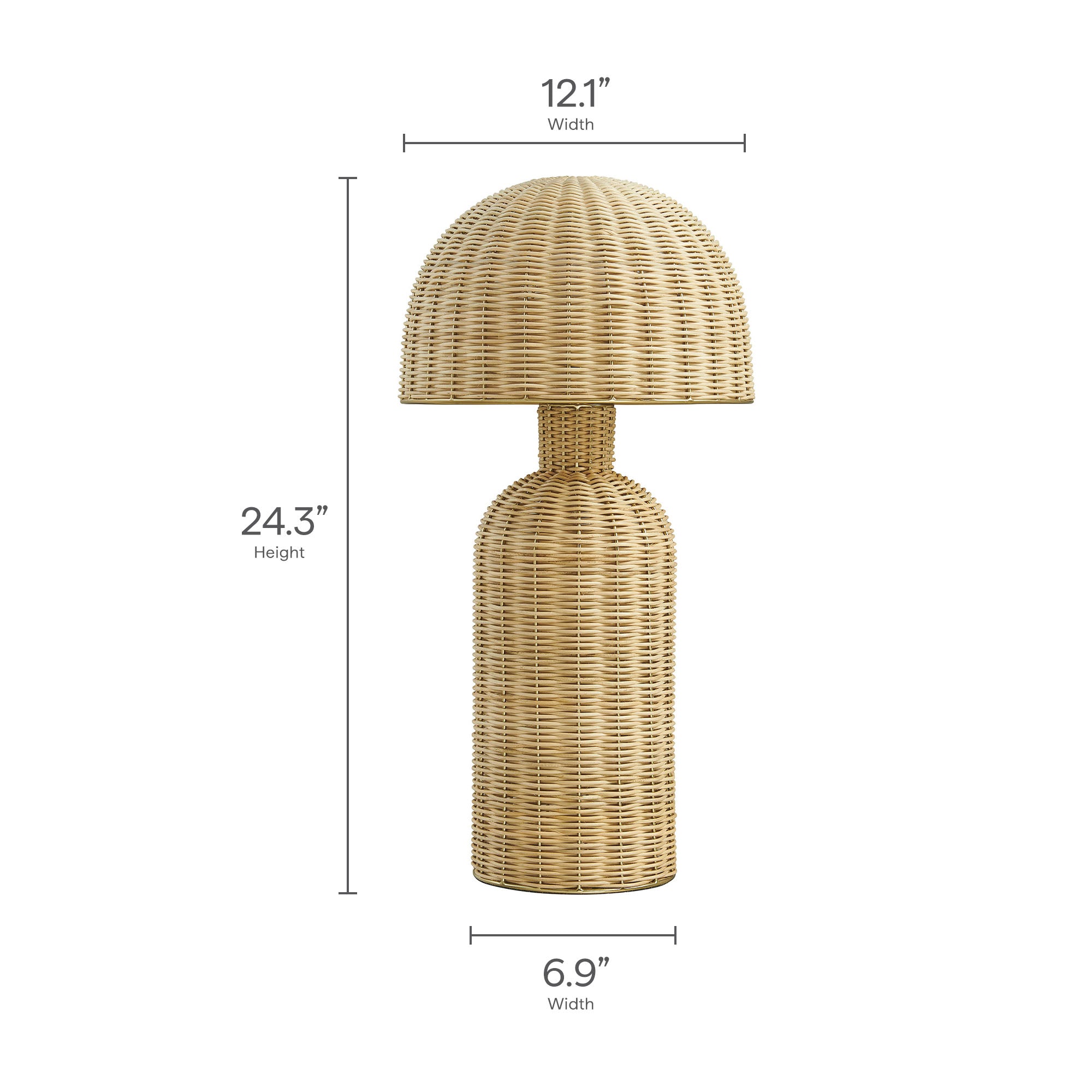 Briar Rattan Table Lamp - Natural