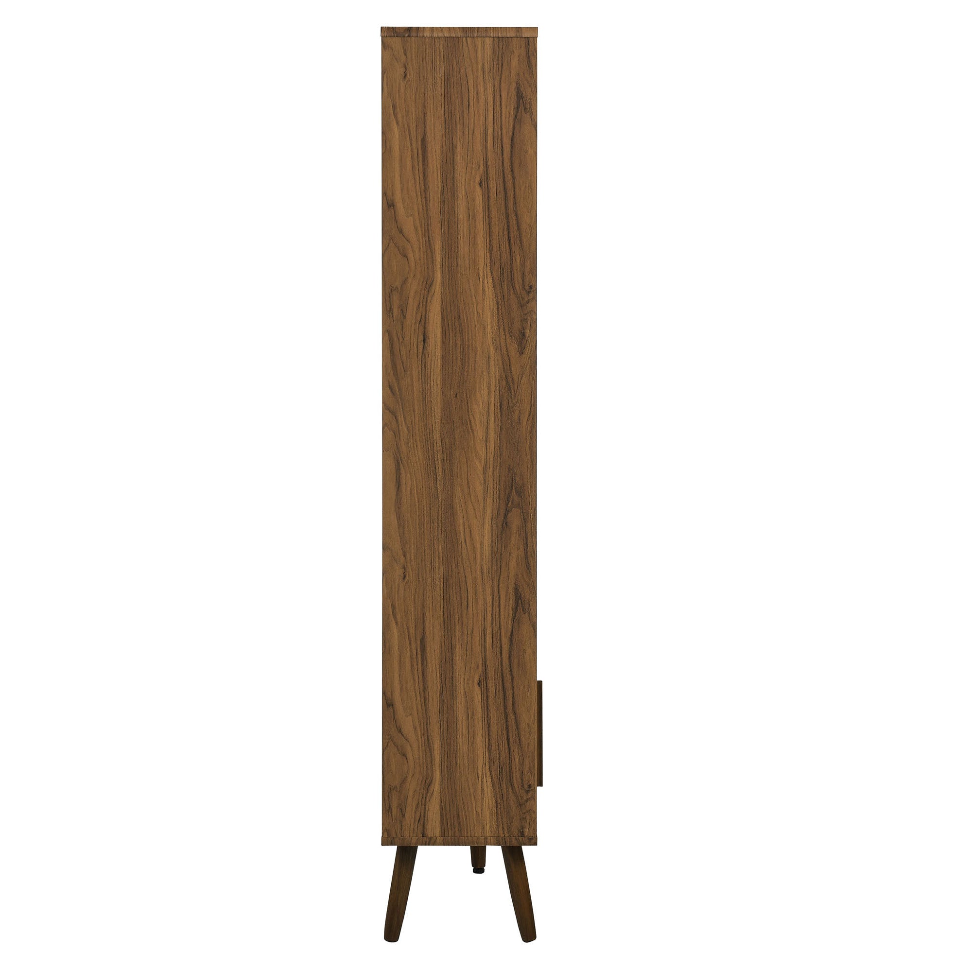 Transmit 59" Bookcase with Sliding Doors - Walnut Linen