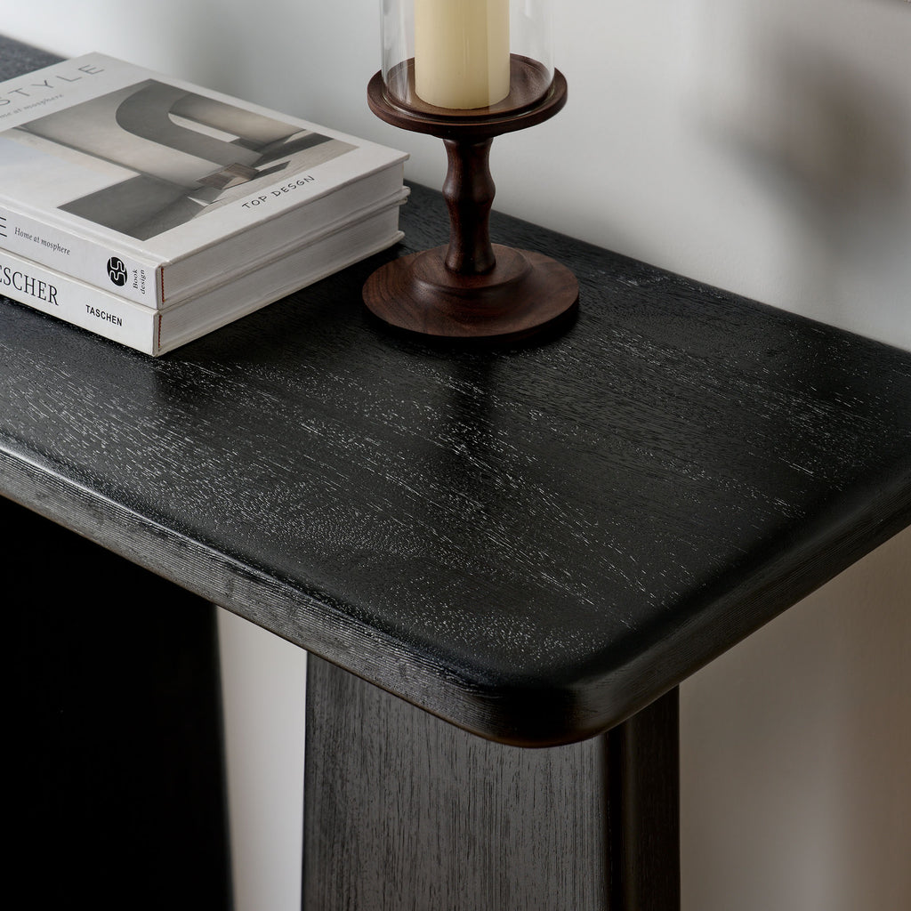 Porter 45" Wood Console Table - Black
