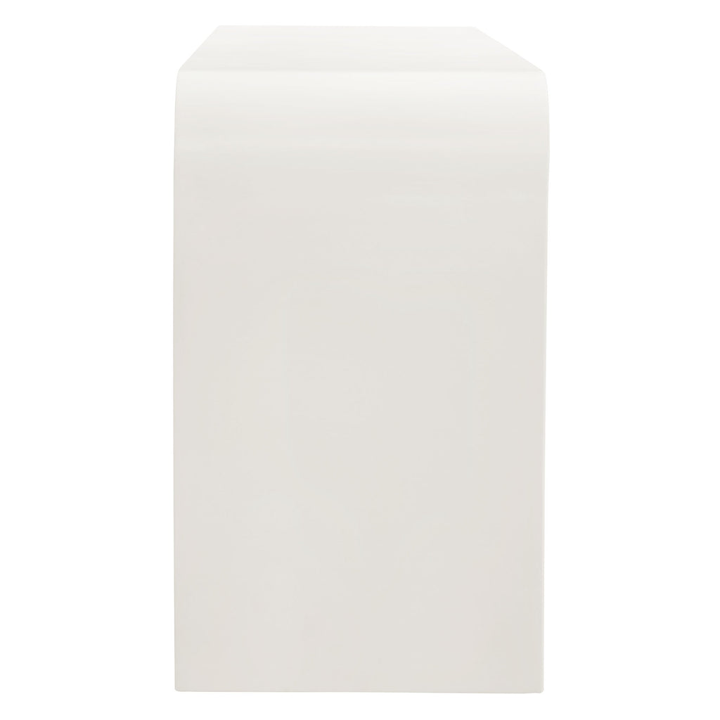 Waterflute 68" Fluted TV Stand - White Matte