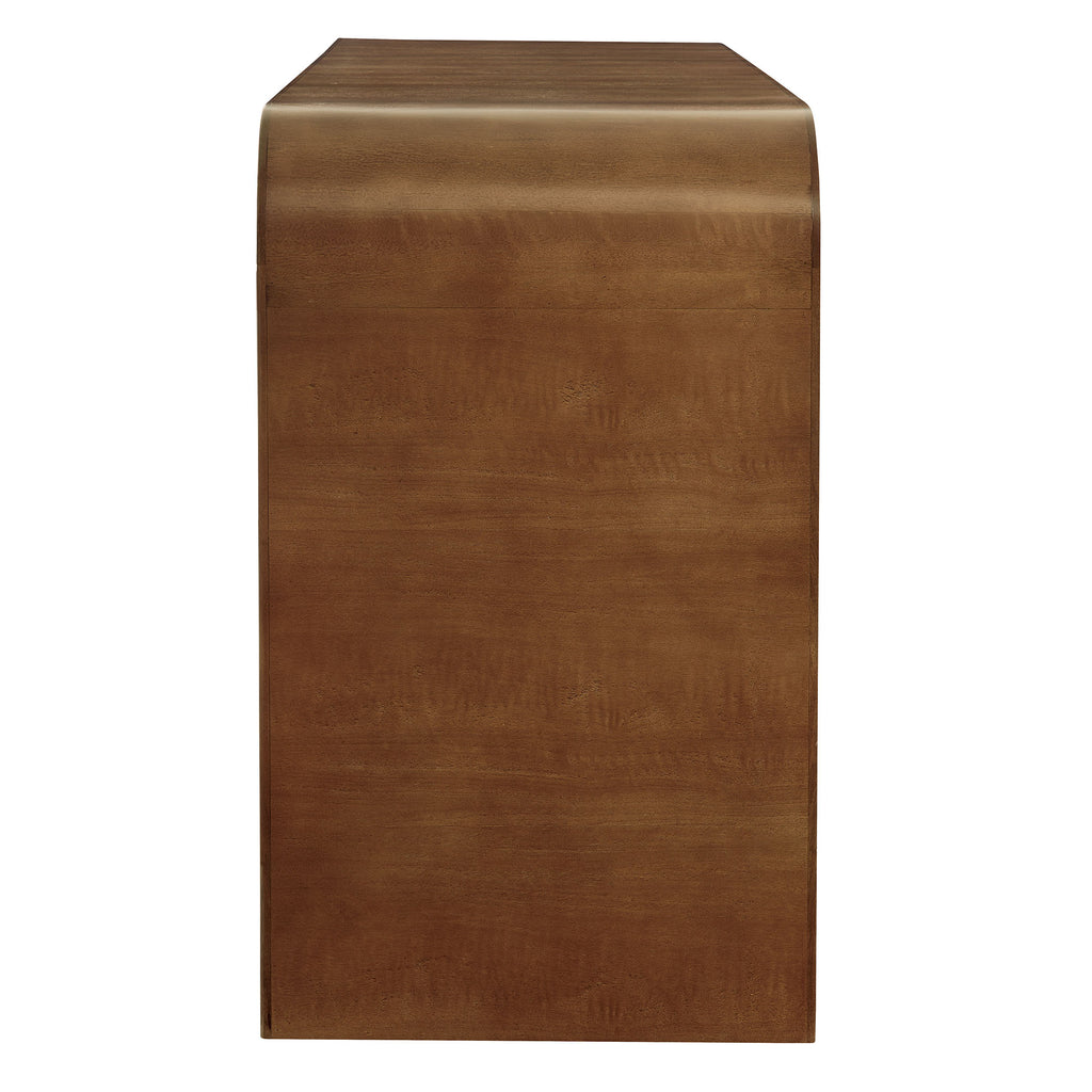 Waterflute 68" Fluted TV Stand - Walnut