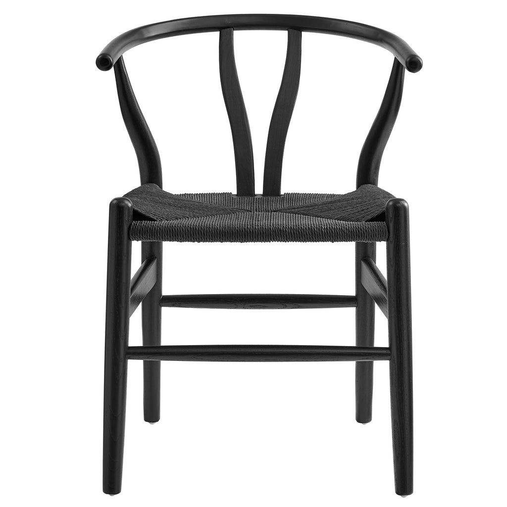 Amish 29" Wood Dining Chair - Black Black