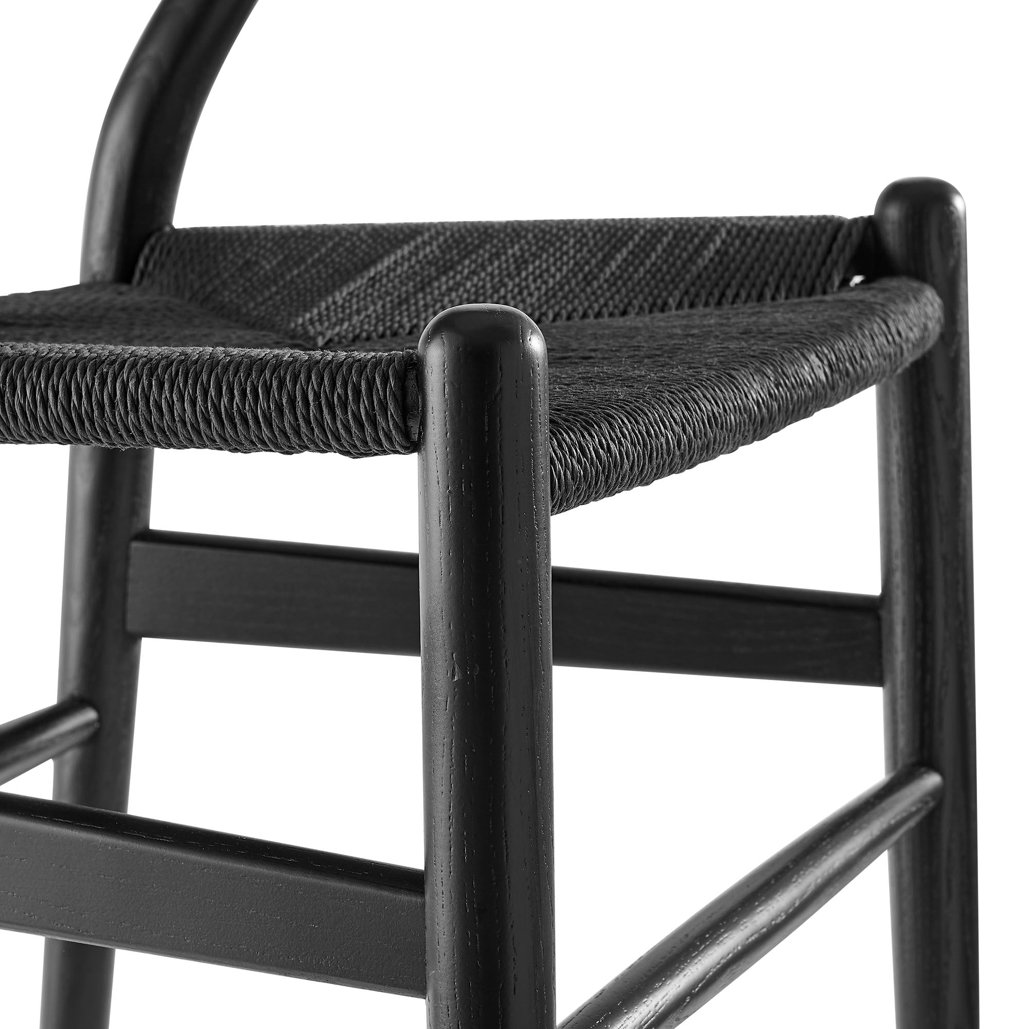Amish 29" Wood Dining Chair - Black Black