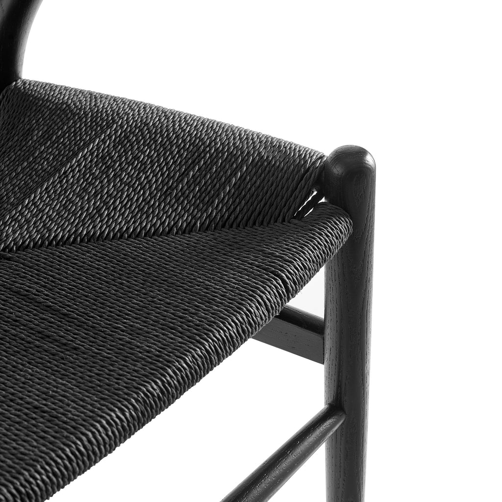 Amish 29" Wood Dining Chair - Black Black