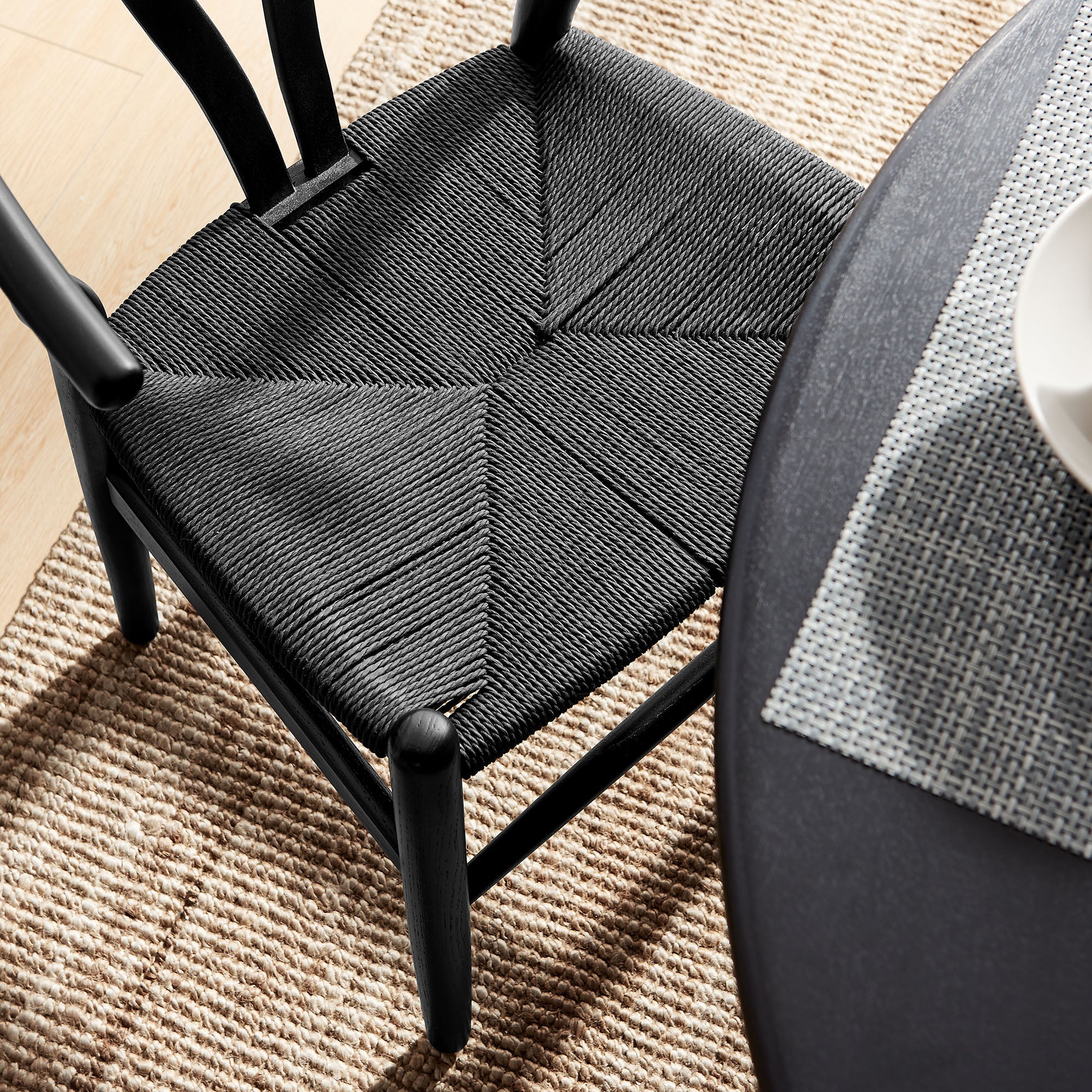 Amish 29" Wood Dining Chair - Black Black