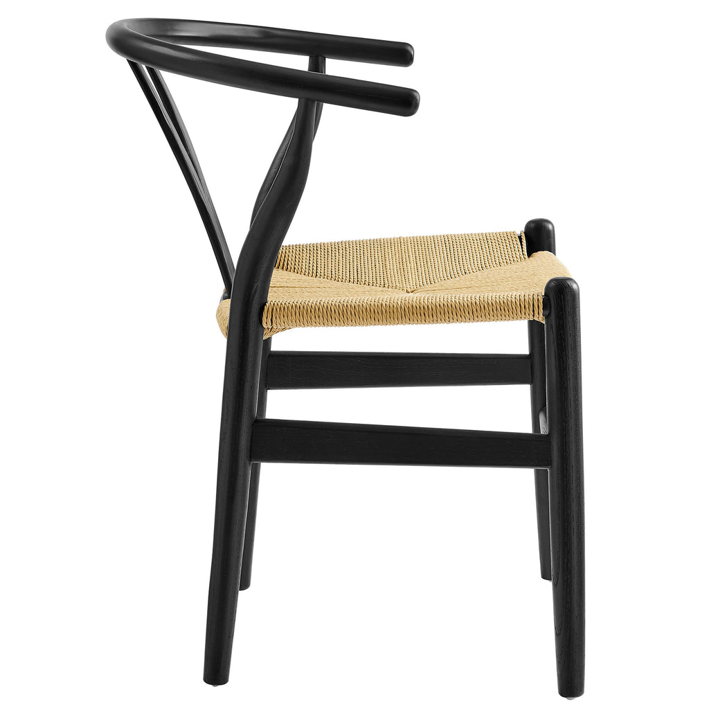 Amish 29" Wood Dining Chair - Black