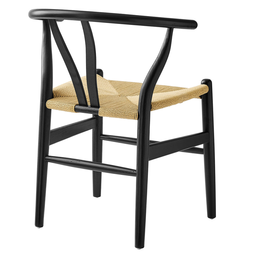 Amish 29" Wood Dining Chair - Black