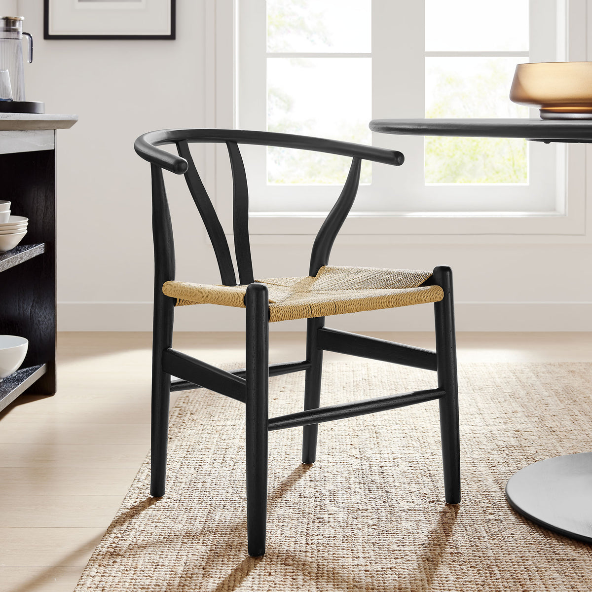 Amish 29" Wood Dining Chair - Black